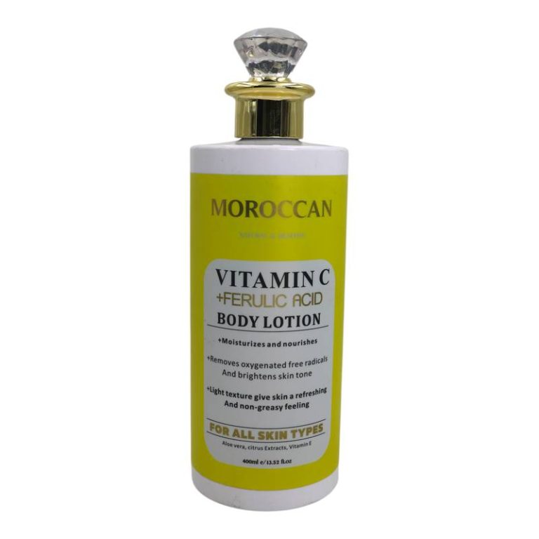 Moroccan vitaminc + Feburic acid body lotion-400ml