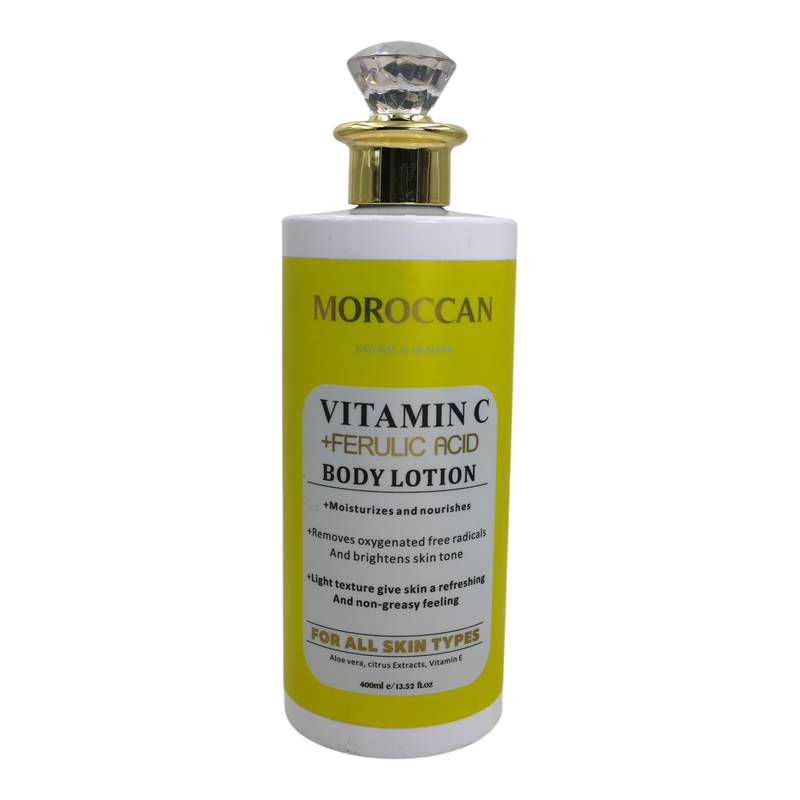 Moroccan vitaminc + Feburic acid body lotion-400ml