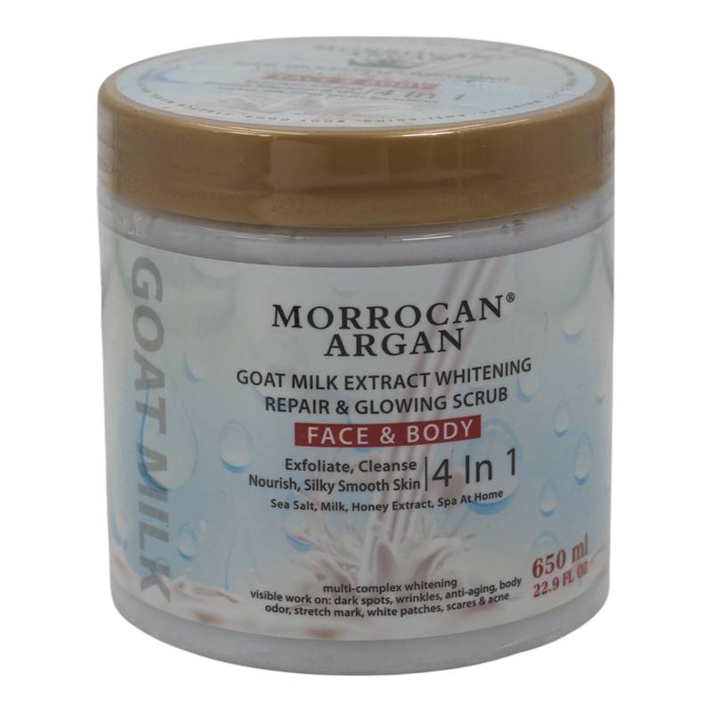 Morrocan Argan Goat Milk Extract Whitening Repair & Glow Scrub
