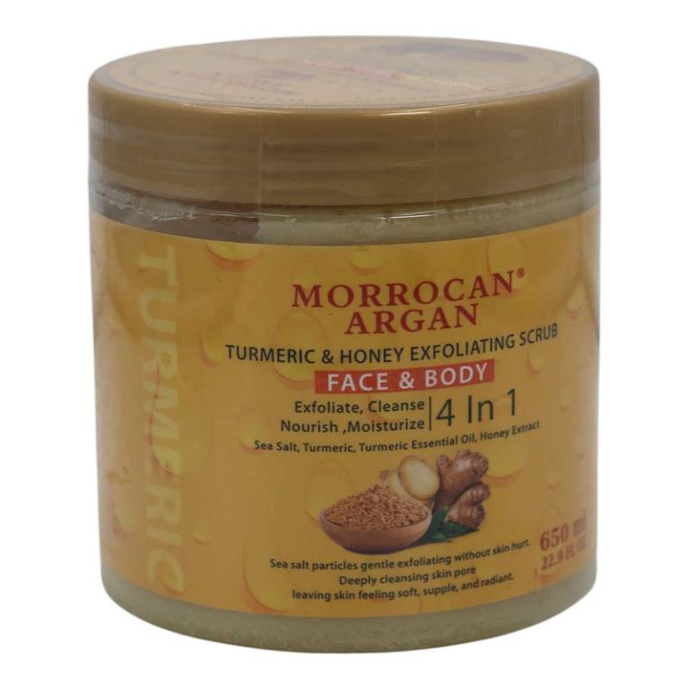 Morrocan Argan Tumeric & Honey Exfoliating Scrub - 650ml