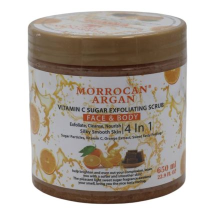 Morrocan Argan Vitamin C Sugar Exfoliating Scrub - 650ml
