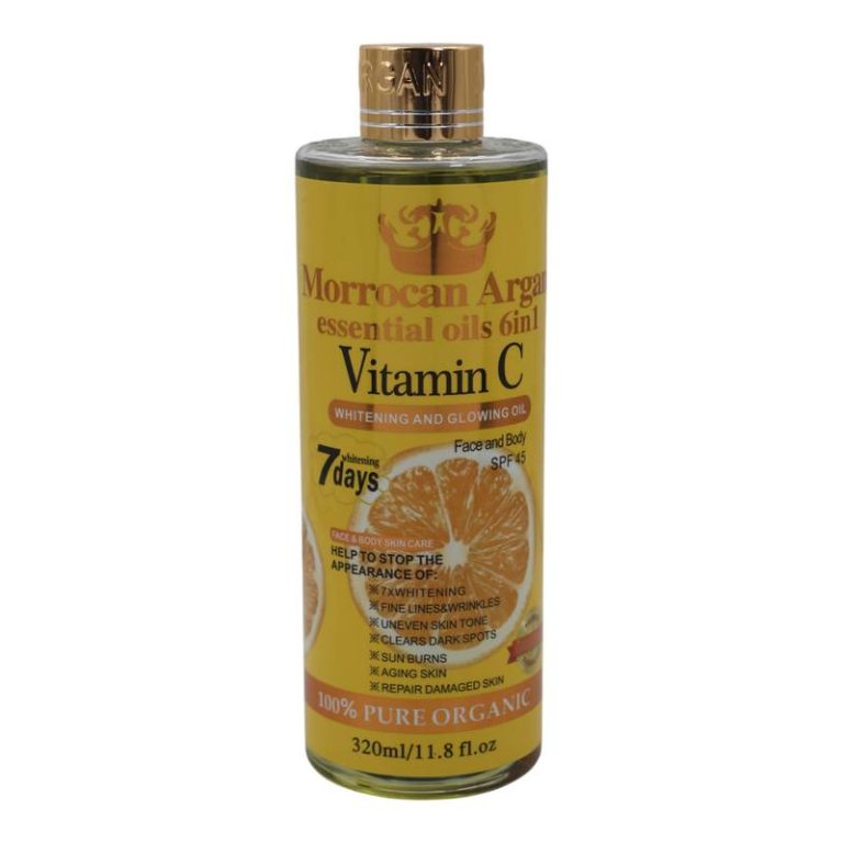 Morrocan Argan Essential Oils 6in1 Vitamin C Whitening And Glowing Oil -320ml