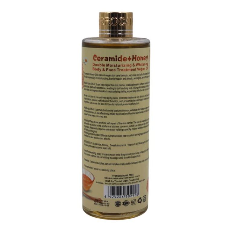 Morrocan Argan Essential Oils 6in1 Ceramide +Honey Body & Face Treatment Vegan Oil - 320ml